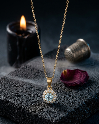 Aurora Halo Necklace Crystal Pendant 1||1 quality